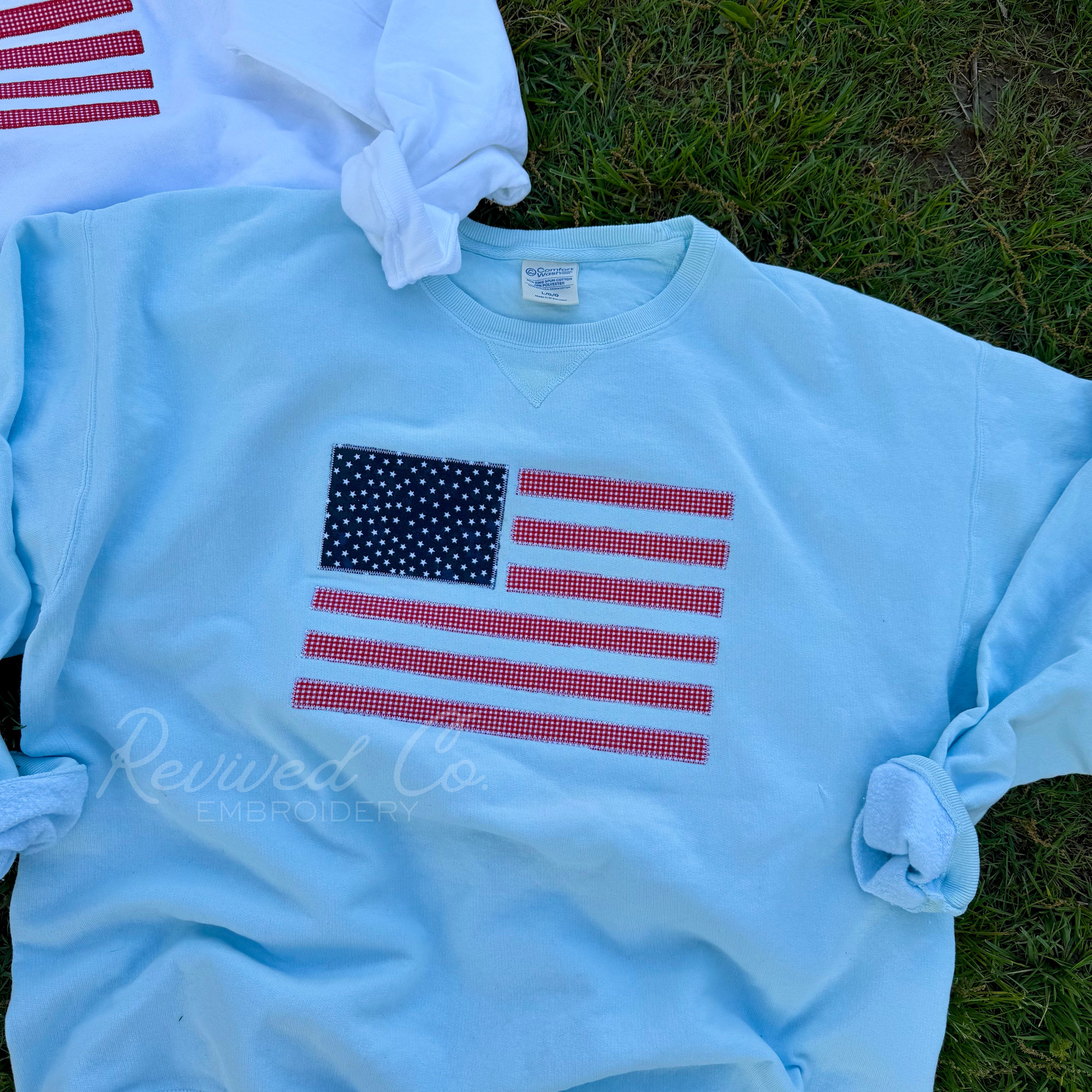 Appliqué Flag Sweatshirt