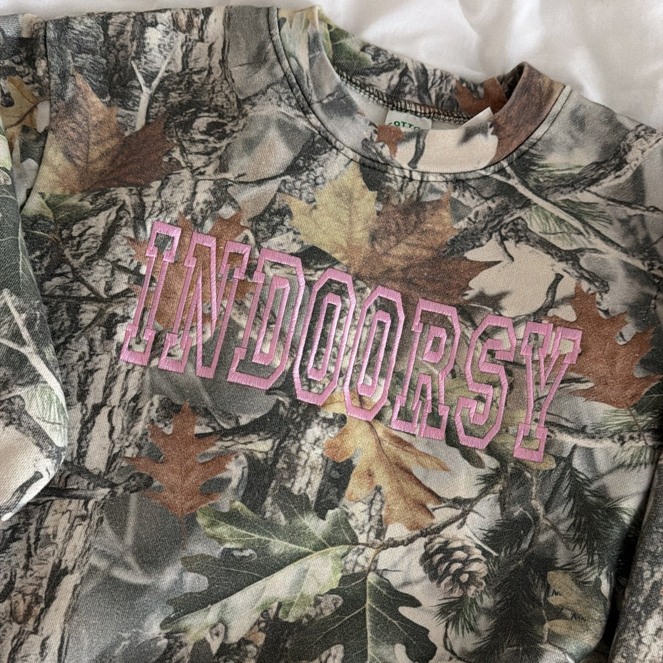 Custom Text Camo Sweatshirt