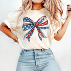 4th of July Bow T-Shirt