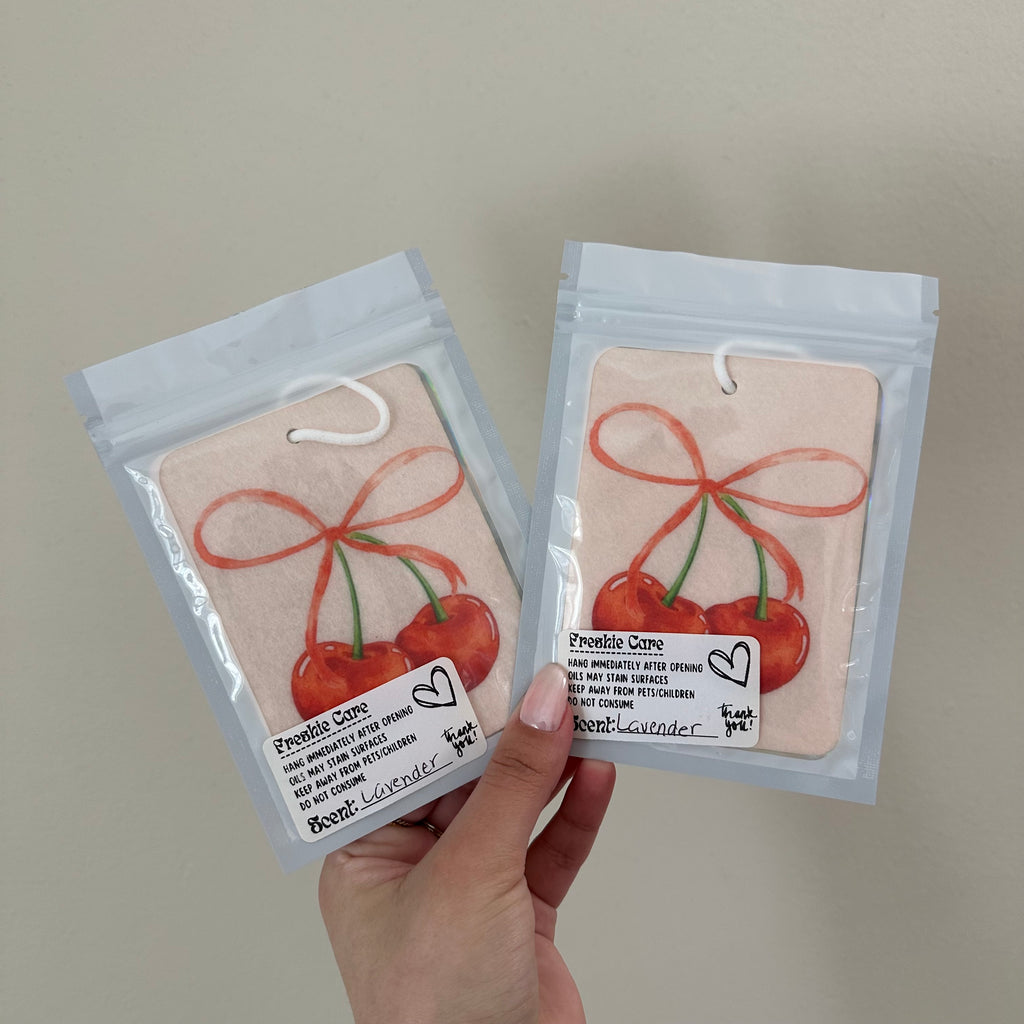 Cherry Bow Car Air Freshener