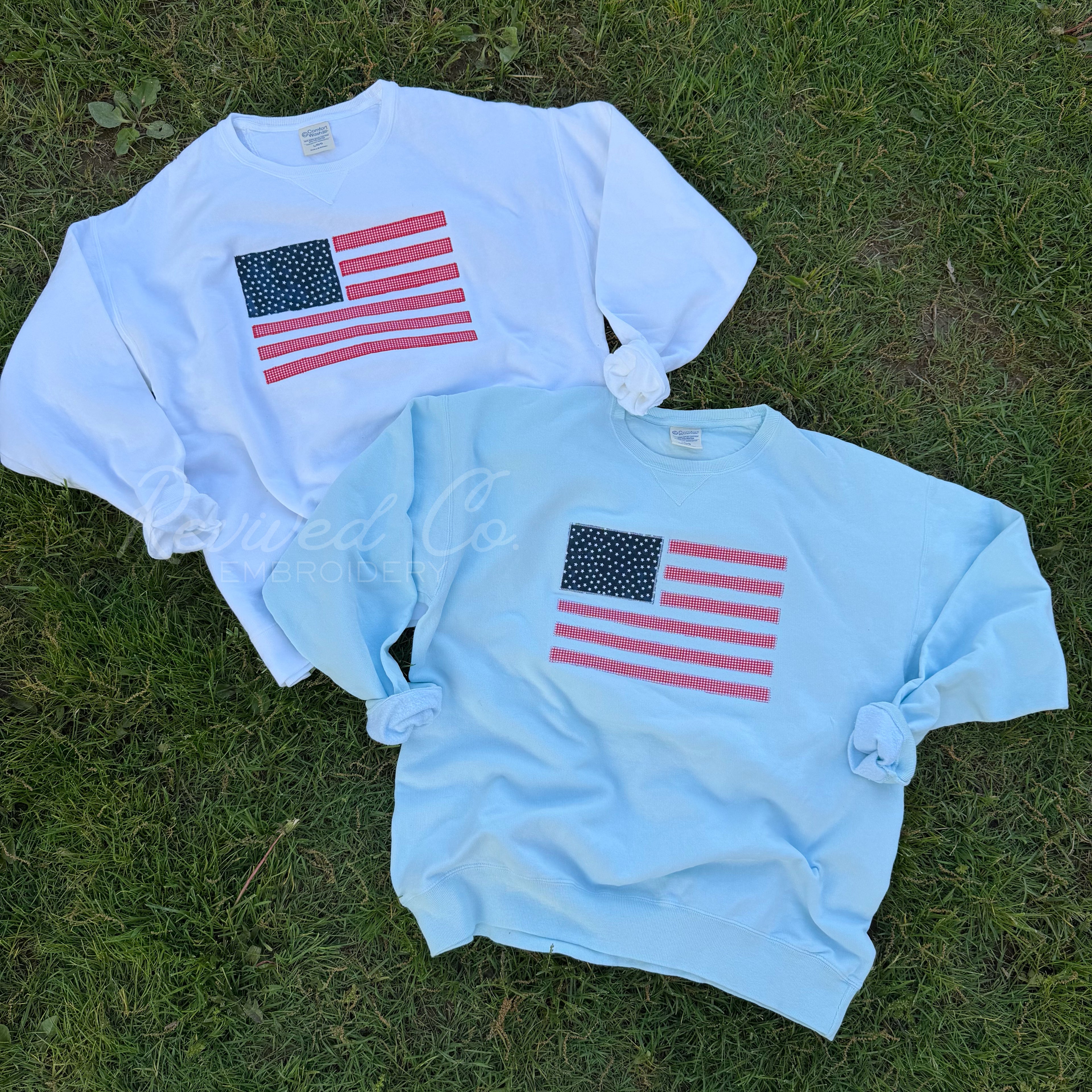 Appliqué Flag Sweatshirt