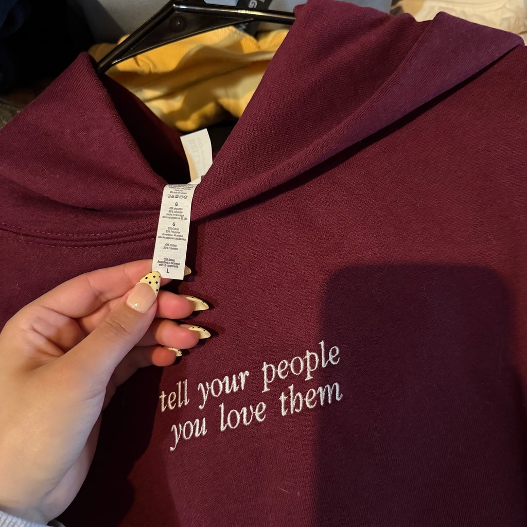Love You Hoodie - XL - No Flaws