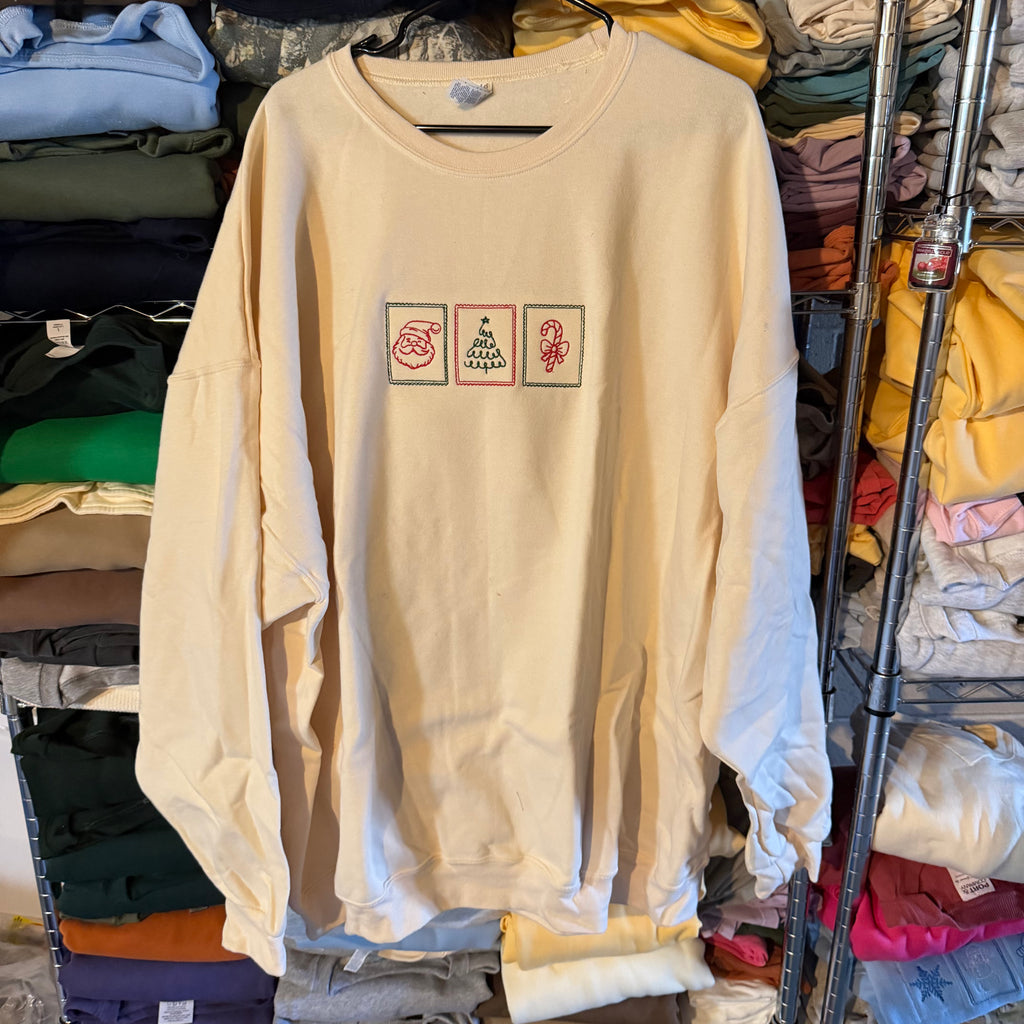 Christmas Stamps Sweatshirt - 4XL - No Flaws