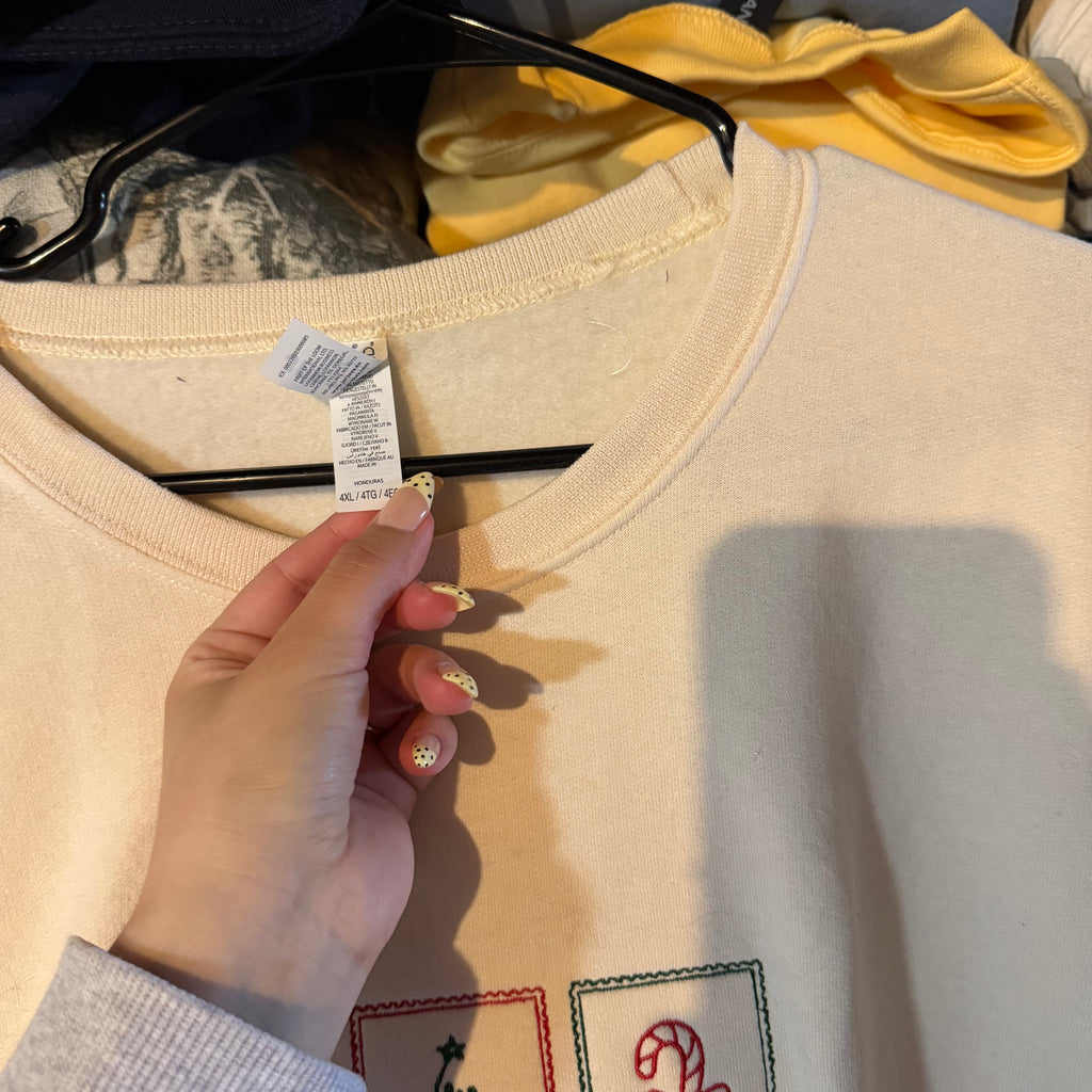 Christmas Stamps Sweatshirt - 4XL - No Flaws