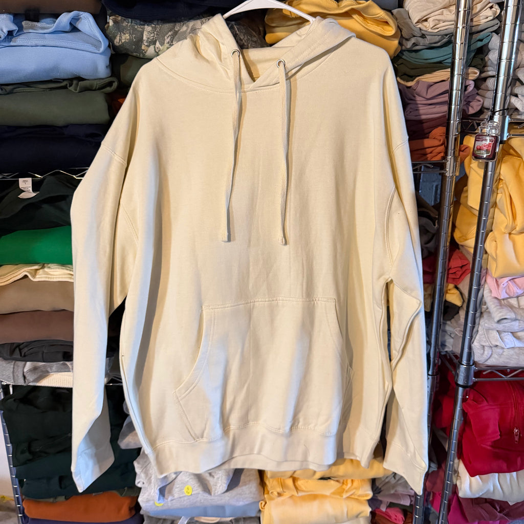 BLANK Ivory Hoodie - L - No Flaws