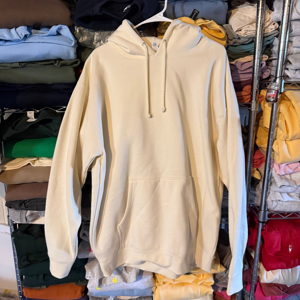 BLANK Heavyweight Ivory Hoodie - L - No Flaws