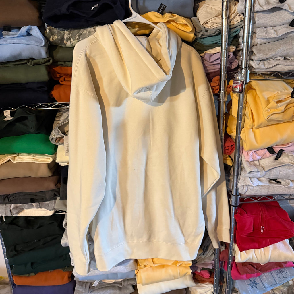 BLANK Heavyweight Ivory Hoodie - L - No Flaws