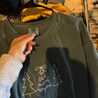 Christmas Trees Sweatshirt - XL - No Flaws