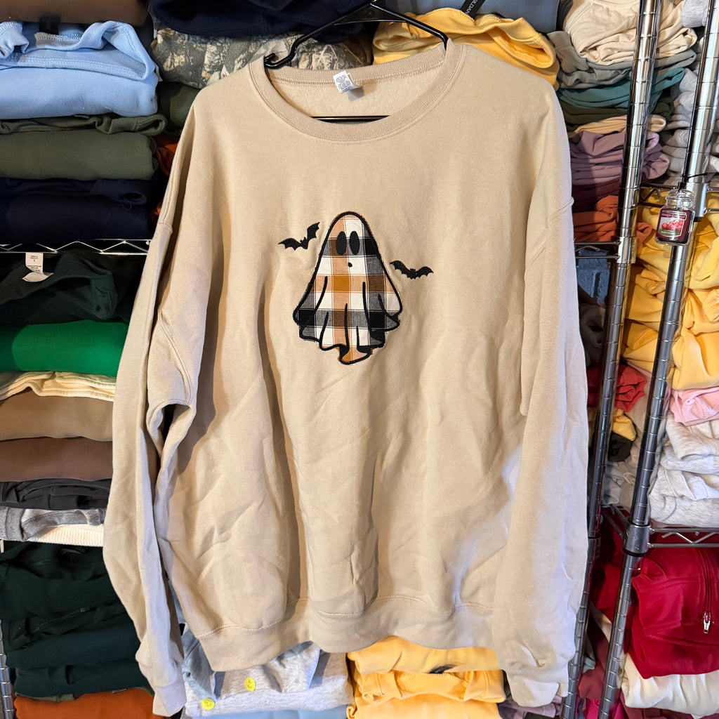 Ghost Appliqué Sweatshirt - XL - No flaws