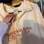 Pumpkin Spice Collared Sweatshirt - L - No flaws
