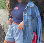 USA Crop Tank Top