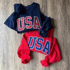 USA Glitter Appliqué Sweatshirt