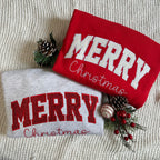 Merry Christmas Glitter Sweatshirt (Toddler, Youth, Adult)