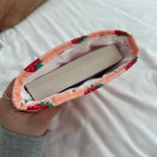Strawberry Quilted Book Sleeve