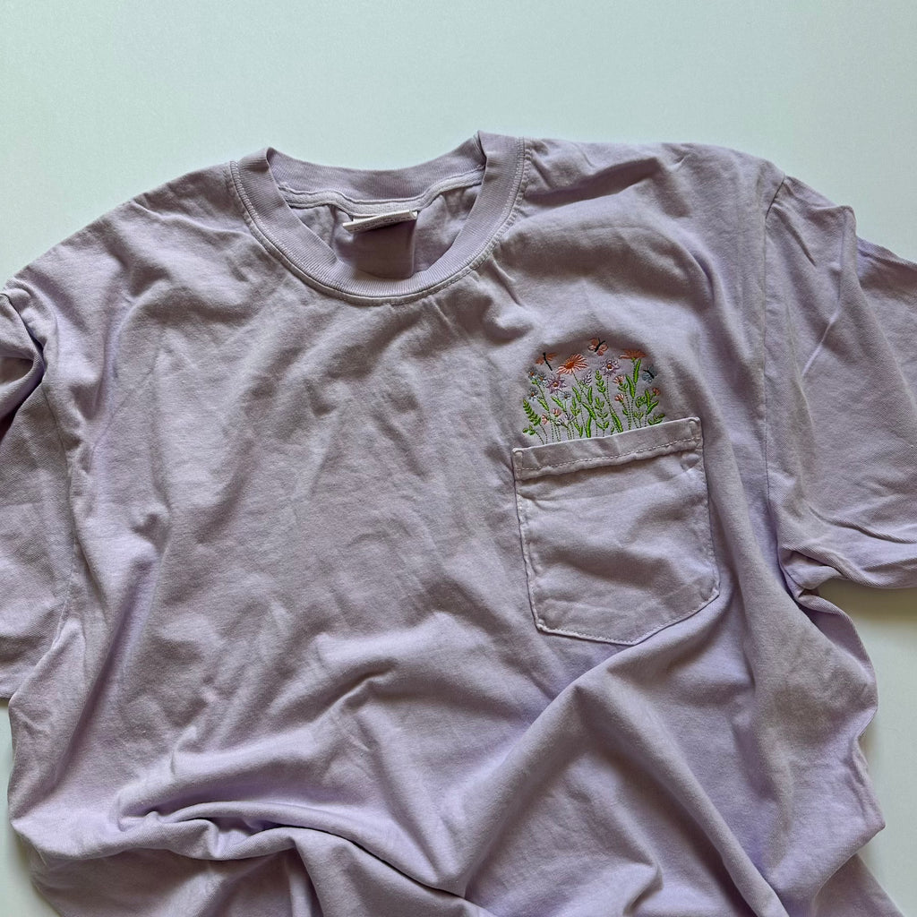 Flowers Pocket T-Shirt