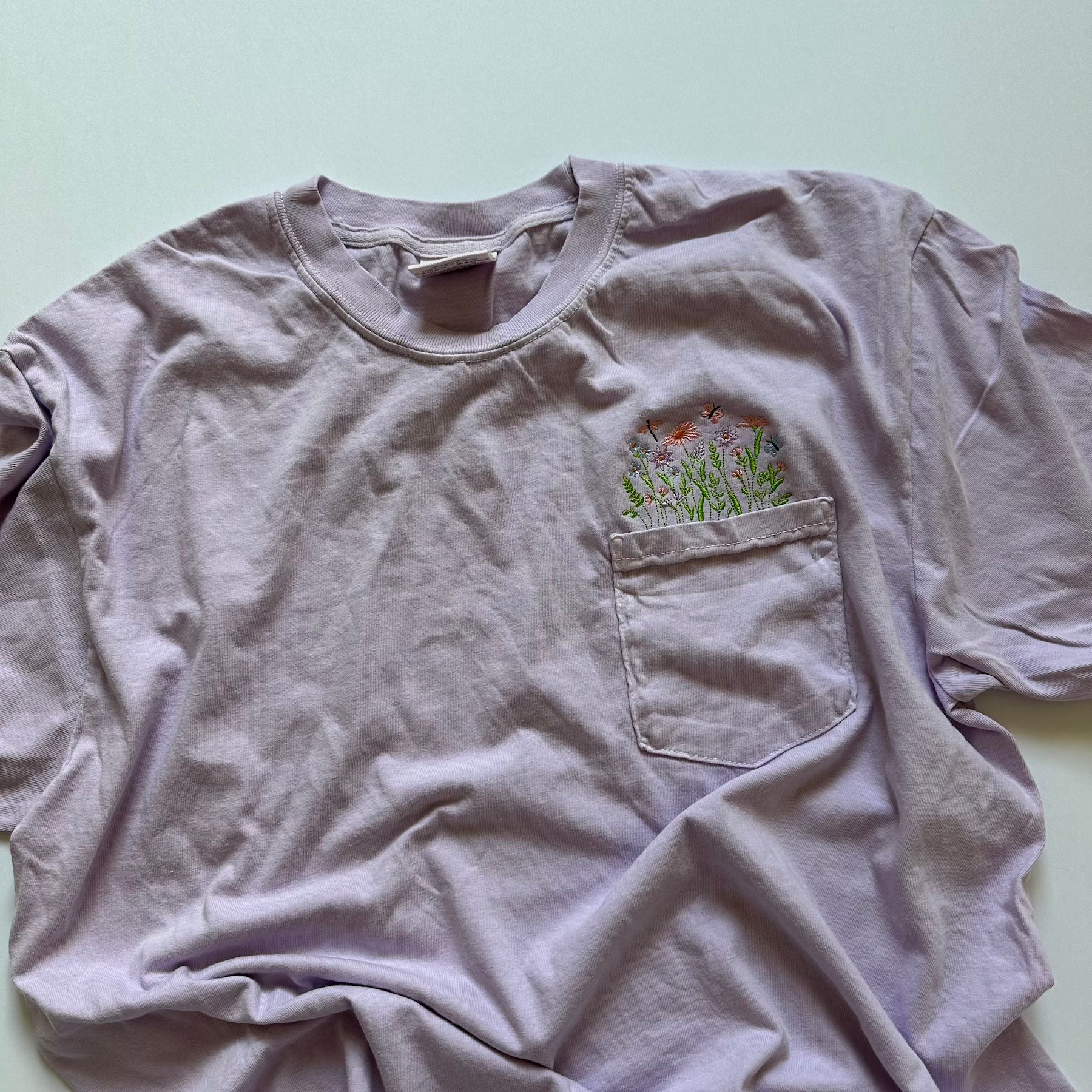 Flowers Pocket T-Shirt