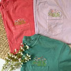 Flowers Pocket T-Shirt