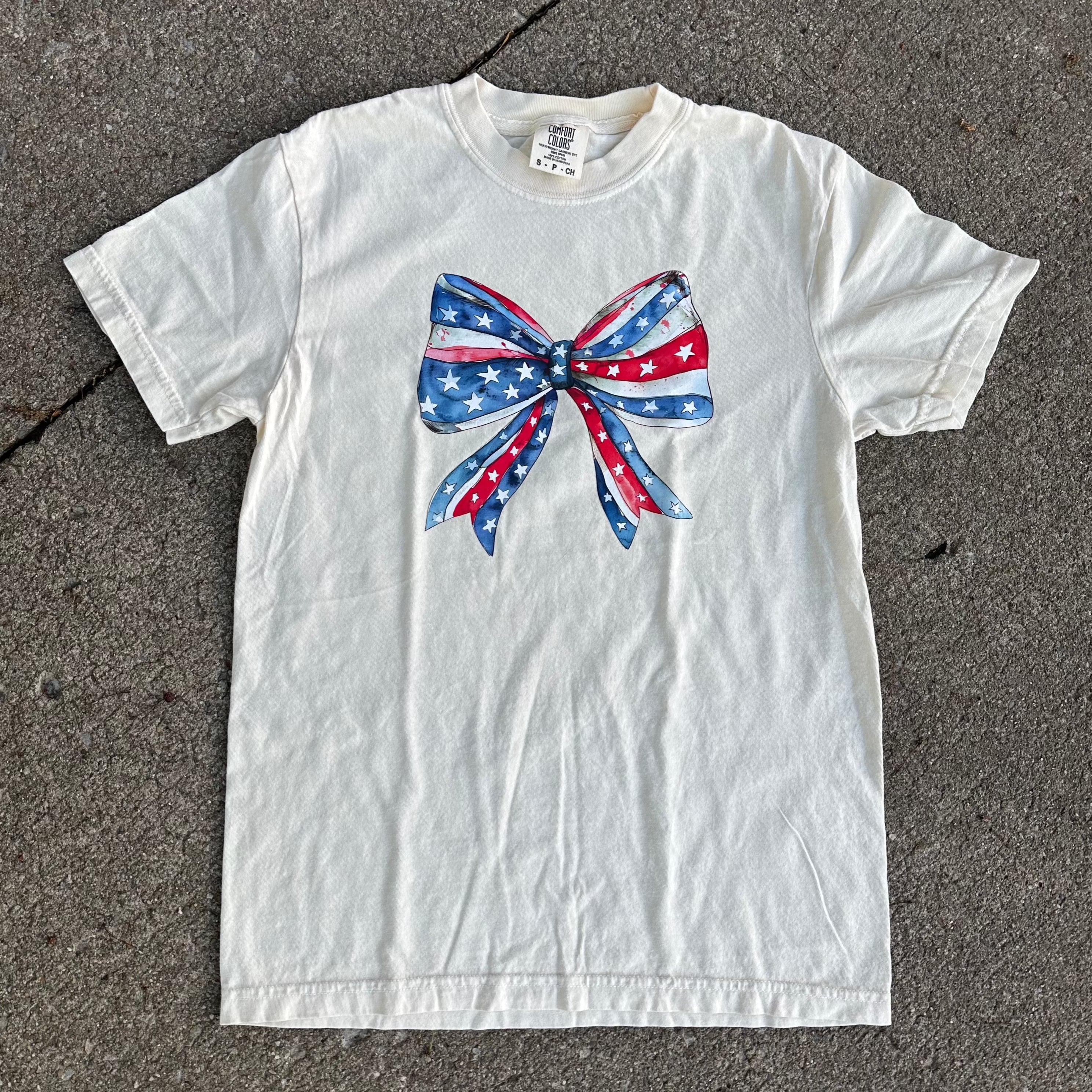 4th of July Bow T-Shirt