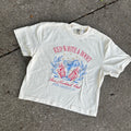 Red, White & Boozy Boxy Crop T-Shirt