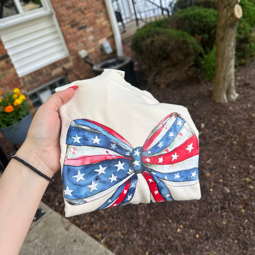 4th of July Bow T-Shirt