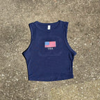 USA Crop Tank Top