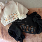 Fall Stamps Embroidered Sweatshirt