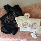 Fall Stamps Embroidered Sweatshirt