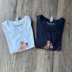 Patriotic Dog Rib Baby Tee