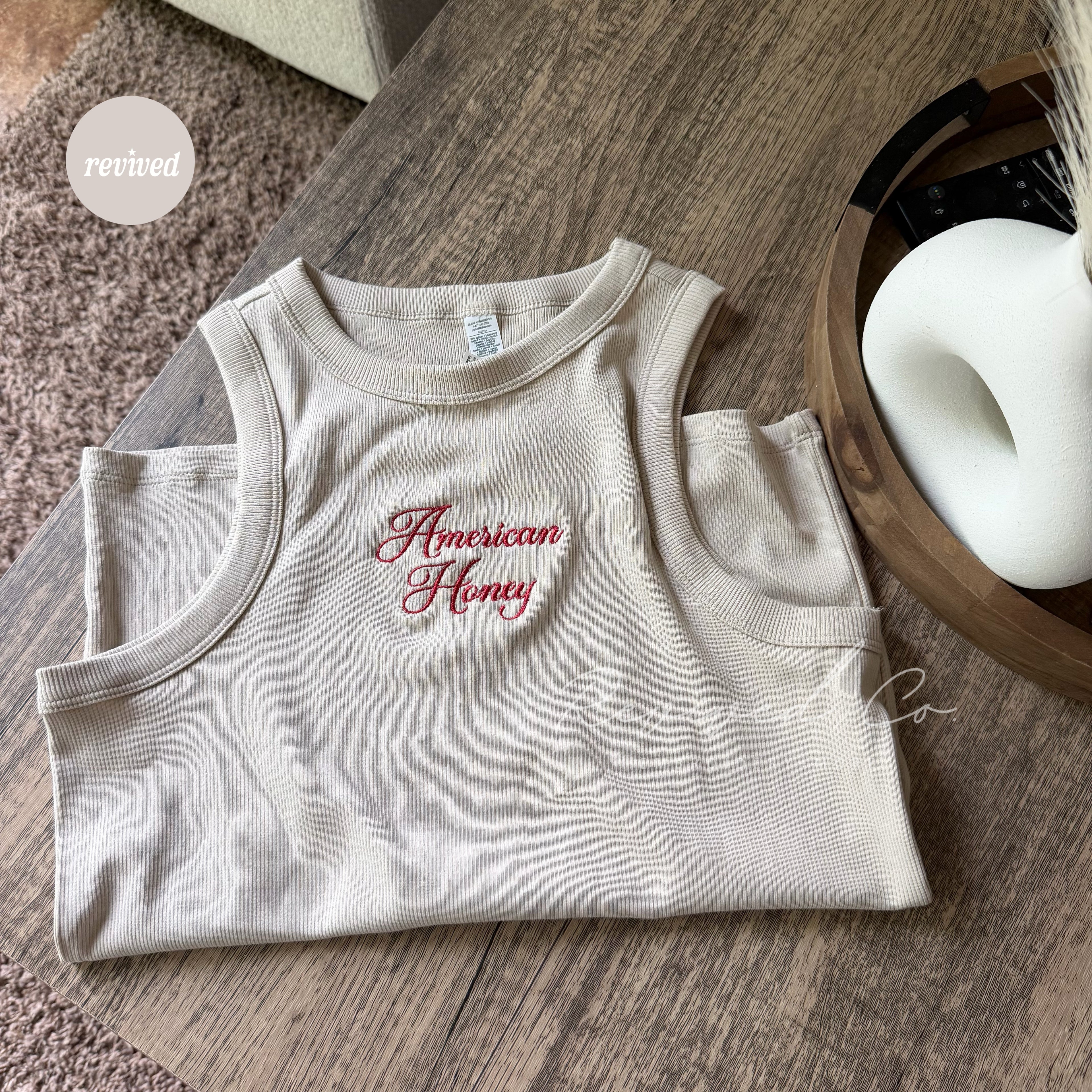 American Honey Rib Tank