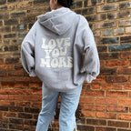 Grey Love You More Hoodie