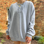 Embroidered Skeletons Crewneck