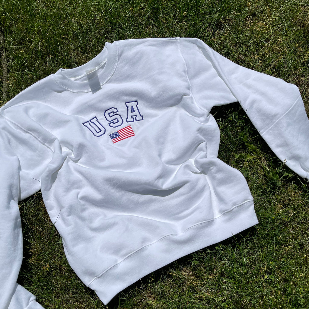 USA Embroidered Sweatshirt