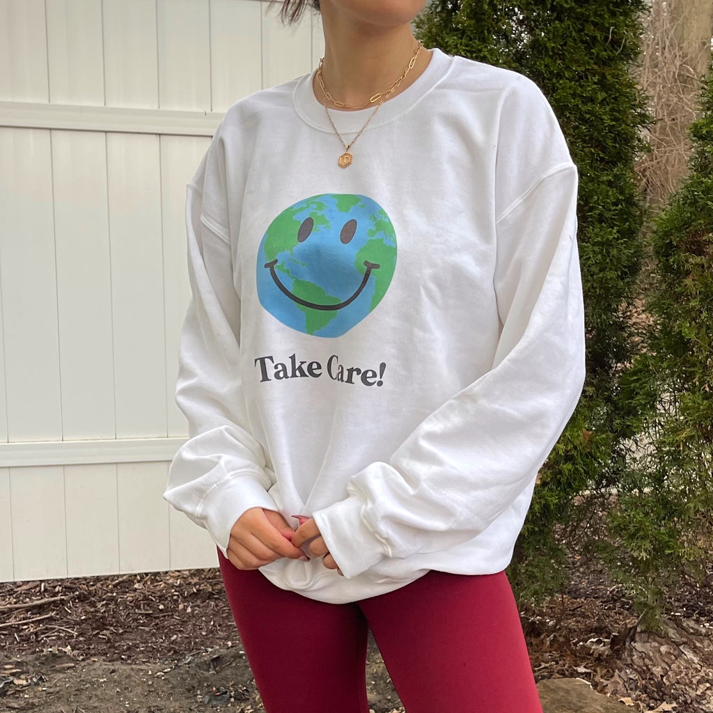 Take Care Earth Day Crewneck