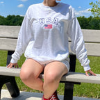 USA Embroidered Sweatshirt
