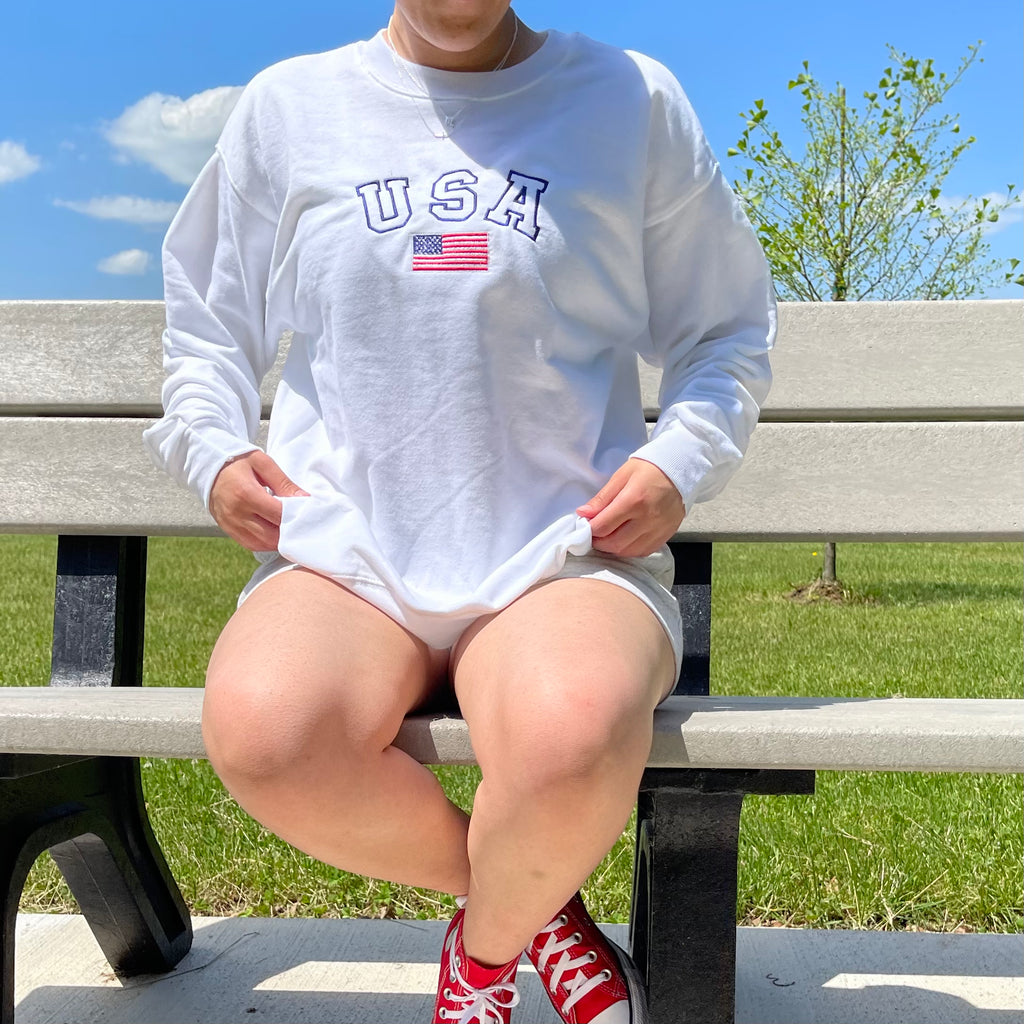 USA Embroidered Sweatshirt